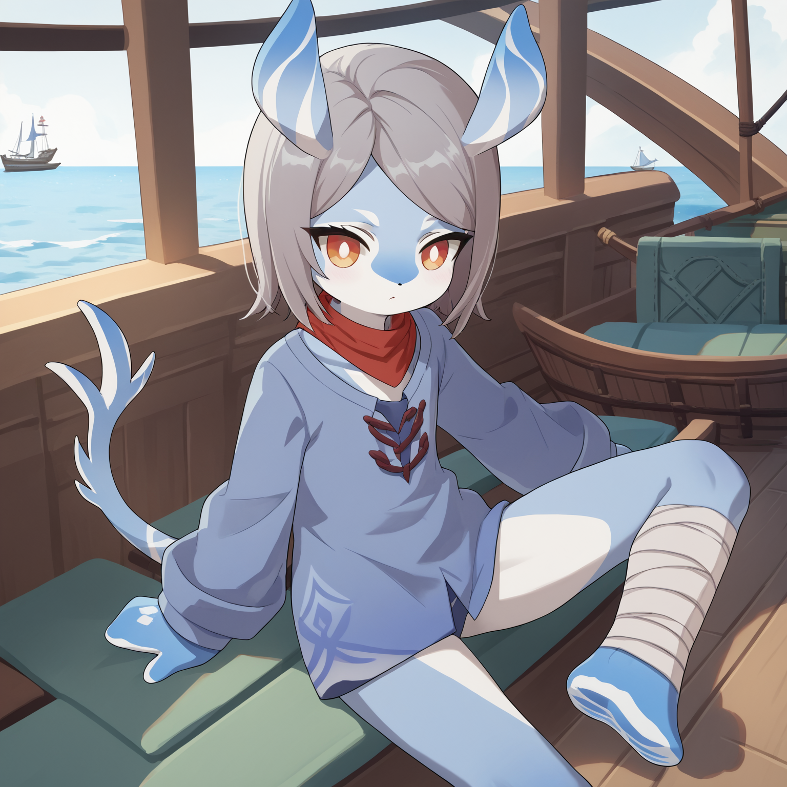 107876-3562184272-score_9, score_8_up, score_7_up, source_anime, BREAK,__solo, melusine, straight ears, thin tail, blue skin, orange eyes, grey ha.png